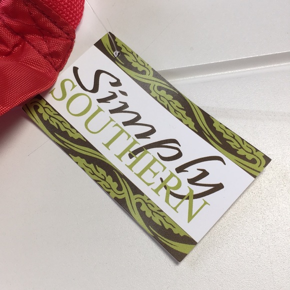 Red Fanny Pack w/ 3 zippered pouches - Picture 5 of 7